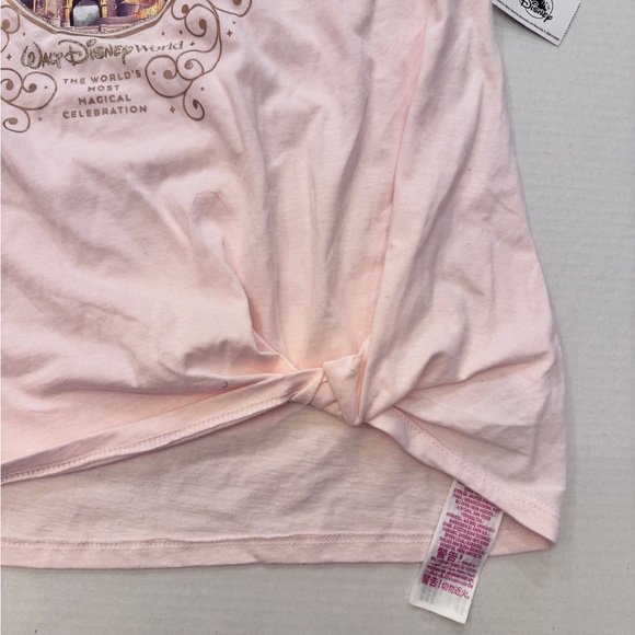 Walt Disney World 50th Anniversary Pink Shirt Women’s Small Cinderella Castle - Picture 3 of 7